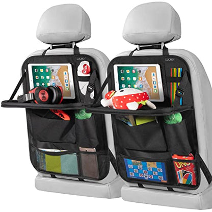 Car Backseat Organizer with Foldable Tablet Holder