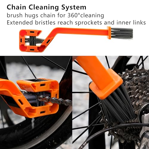 Bike Lube and Cleaner Set with 500ml Chain Cleaner (16.91 Fl Oz)
