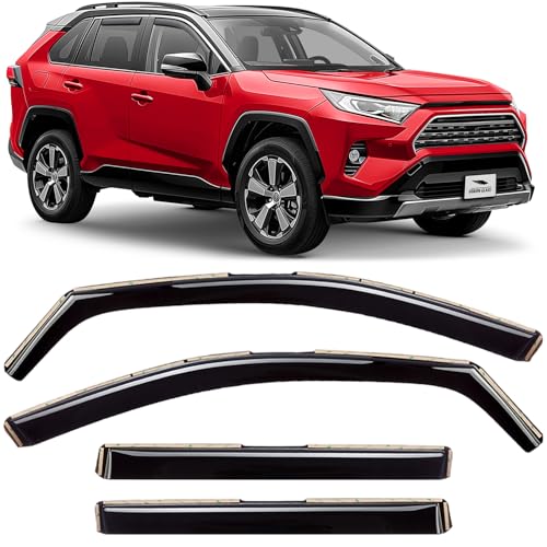 in Channel Extra Durable Rain Guards for Toyota RAV4 2019