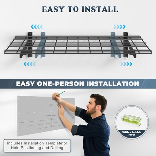 4 Pack Wall Mounted Garage Shelving