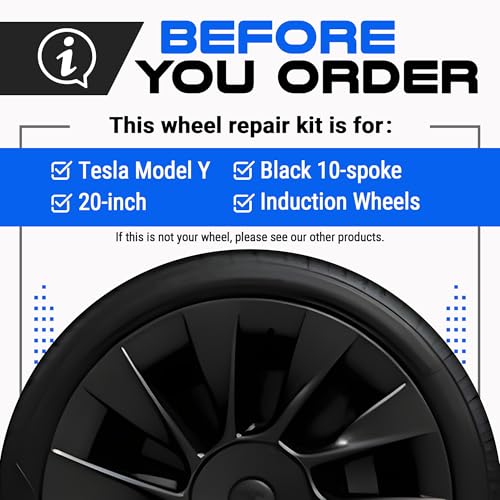Premium Tesla Wheel Curb Rash Repair Kit for Model Y 20