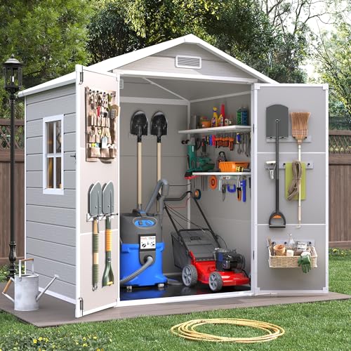 Resin Outdoor Storage Shed with Floor