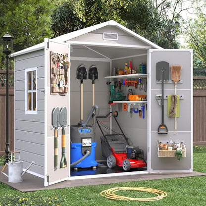 Resin Outdoor Storage Shed with Floor