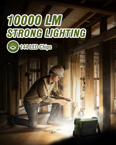 120W Solar Rechargeable 144 LED Work Light