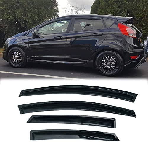 4PCS Side Window Wind Deflectors for Ford Fiesta 2009