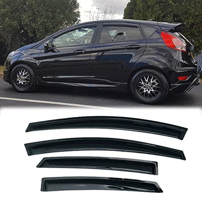 4PCS Side Window Wind Deflectors for Ford Fiesta 2009