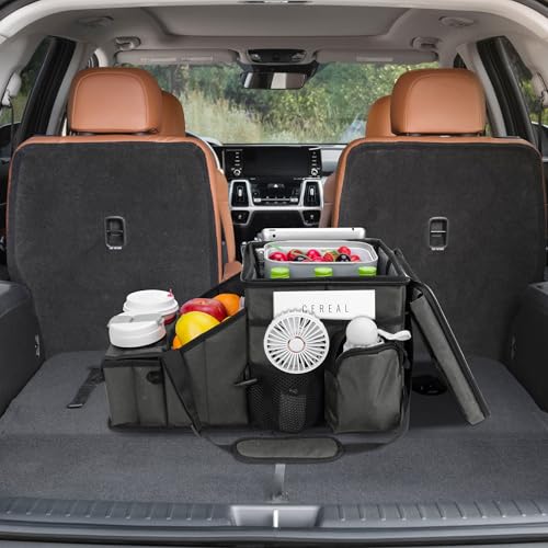 Car Front Back Seat Organizer with Cup Holder