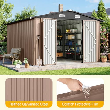 10x12 FT Outdoor Storage Shed Heavy