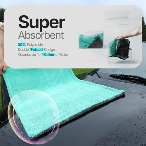 Crystal Clean 1300 GSM Car Drying Towel