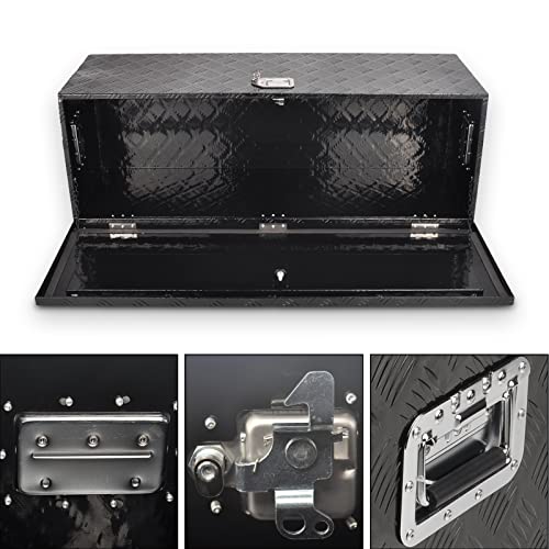 44In Aluminum Tool Box Flatbox for Truck Bed Car Outdoor ToolBox