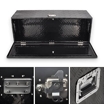 44In Aluminum Tool Box Flatbox for Truck Bed Car Outdoor ToolBox