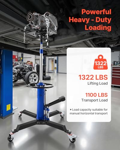Hydraulic Transmission Jack 2 Stage Ram 1322 lbs