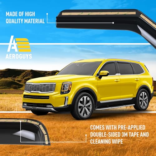 Extra Durable Window Deflectors in (4 Count)