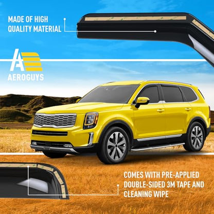 Extra Durable Window Deflectors in (4 Count)