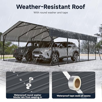 20 x 20FT Heavy Duty Metal Carport