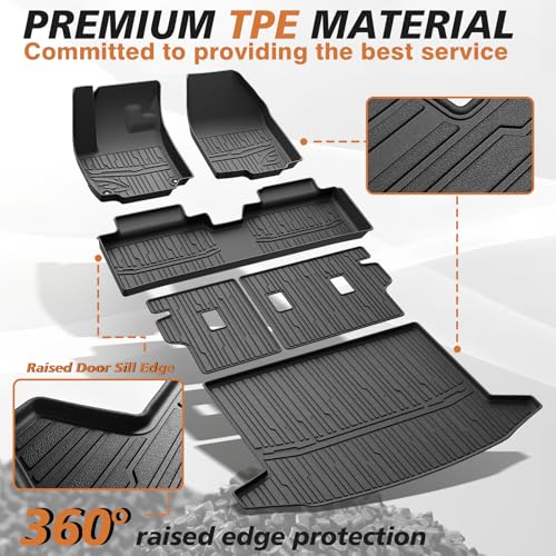 Floor & Trunk & Backrest Mats for 2025+ Chevy Equinox (3 Count)