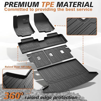 Floor & Trunk & Backrest Mats for 2025+ Chevy Equinox (3 Count)