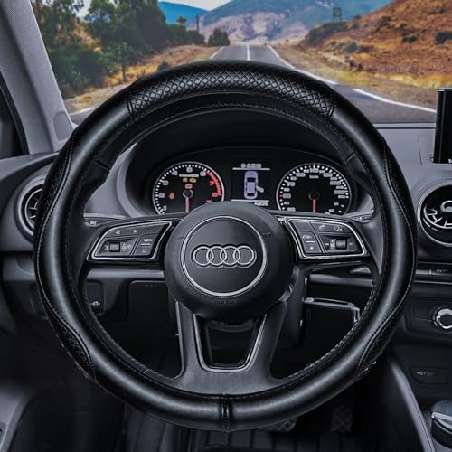 Heavy Duty Pure Cowhide Steering Wheel Cover