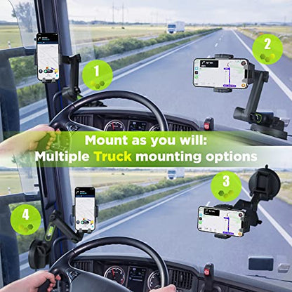 Cell Phone Mount for Truck Phone Holder for Truck Drivers