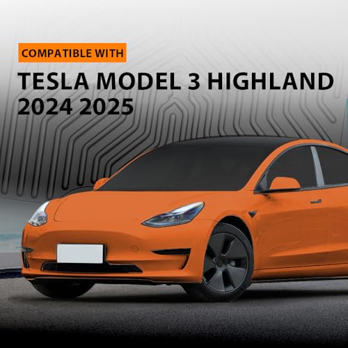 TPE Floor Mats Fit for Tesla Model 3 Highland 2024 2025 (3 Count)