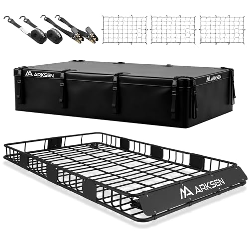 84" x 50" x 6" Extra Wide Roof Rack Basket with Bag