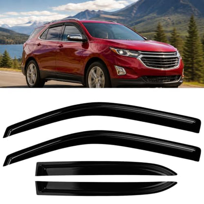 4PC Window Rain Guards fit 2018 (4 Count)