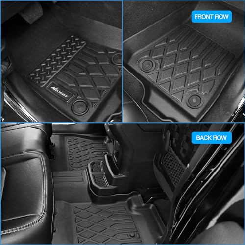 TPE Floor Mats for Mitsubishi Outlander PHEV 2023 2024 2025 2026 All Weather Custom Fit Heavy Duty Floor Liners