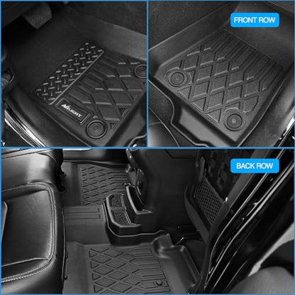 TPE Floor Mats for Mitsubishi Outlander PHEV 2023 2024 2025 2026 All Weather Custom Fit Heavy Duty Floor Liners