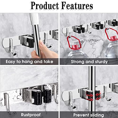 Broom Holder Wall Mount