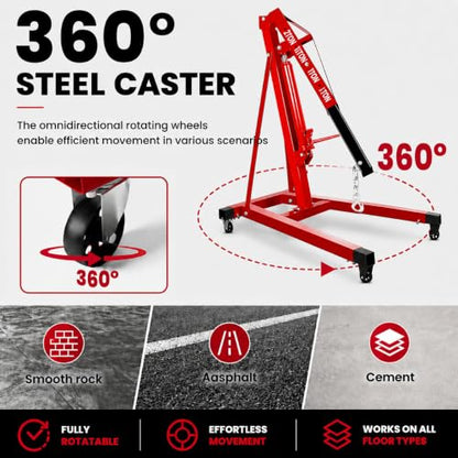 5500 Lbs Folding Engine Hoist