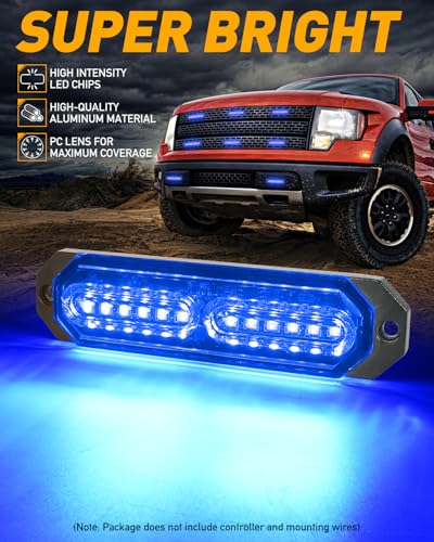 1200T Emergency Strobe Grille Lights (8 Count)