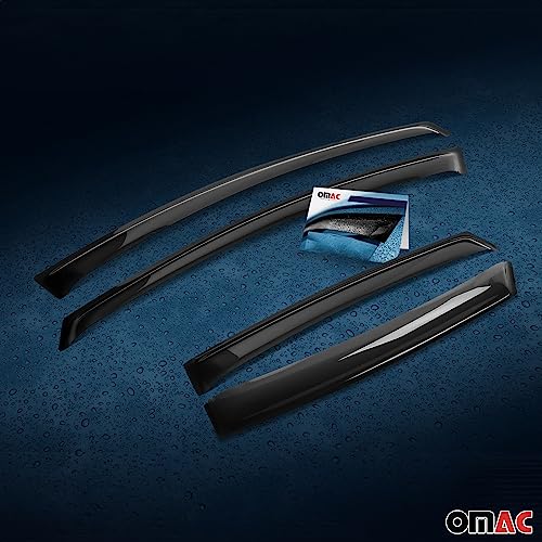 Window Visor Vent Rain Guard Deflector for VW Tiguan 2.gen 2018