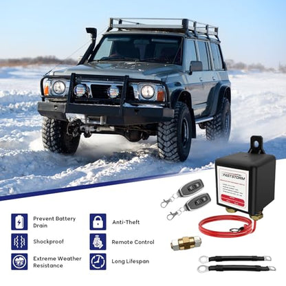 Side Post Remote Battery Disconnect Switch 12V