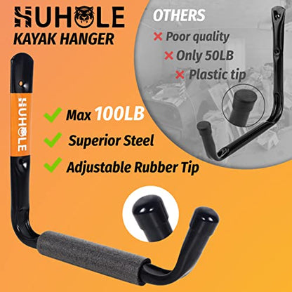 4 Pack 13.6 Inch Jumbo Garage Storage Hooks (4 Count)