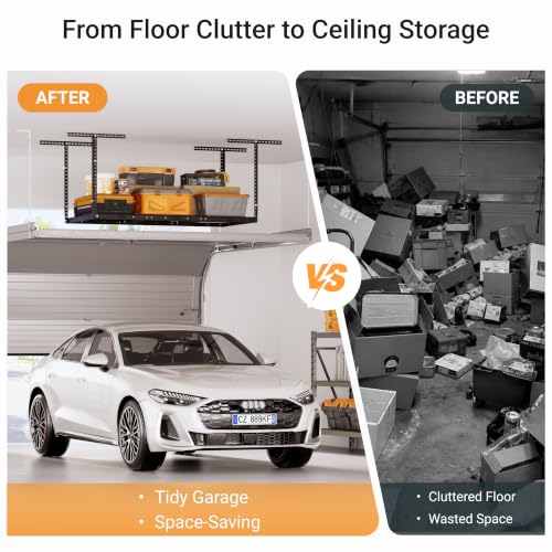 3x6ft Overhead Garage Storage Rack