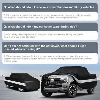 10 Layers Truck Cover Waterproof All Weather Custom Fit Ford Ranger