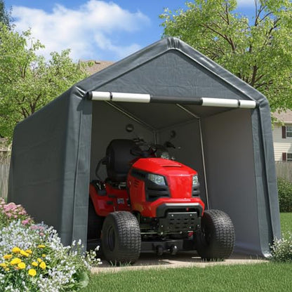 8x10FT Carport Shelter Storage Shed with Roll