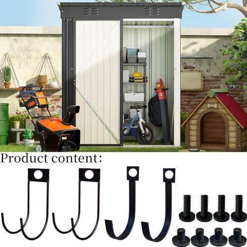 4 Pack Storage Shed Hooks for Suncast (4 Count)