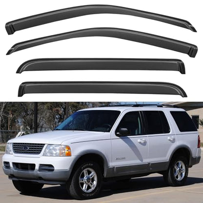 Window Visors Rain Guards for 2002