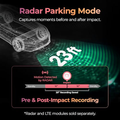 ARC900 Dash Cam 4K Front and 2K Rear