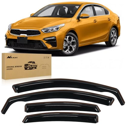 in Channel Rain Guards for Kia Forte 2019
