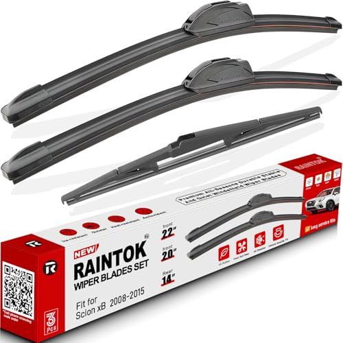 3 Pack Windshield Wiper Blades Replacement for Scion xB 2008