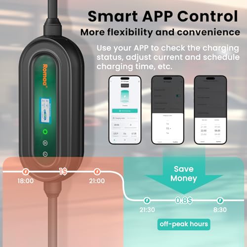 Level 2 EV Charger 32 Amp Portable J1772 NEMA 14