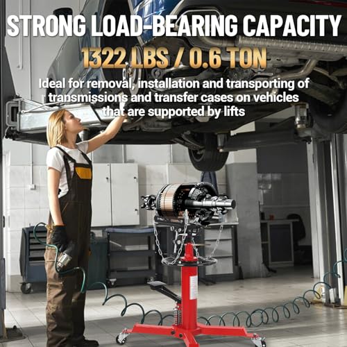 Dual Plunger Hydraulic Transmission Jack 1322lbs Capacity