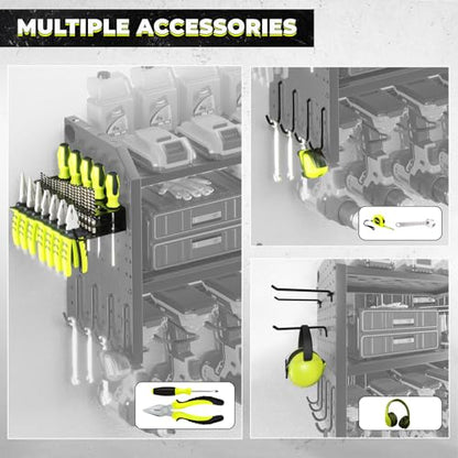 Power Tool Organizer with Charging Station