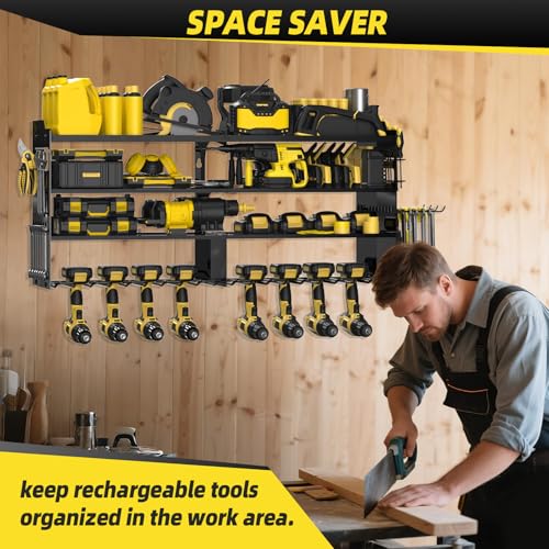 Power Tool Organizer Wall Mount with 8