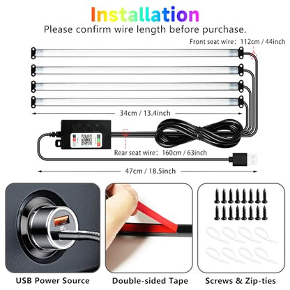Car Led Strip Light Interior RGB