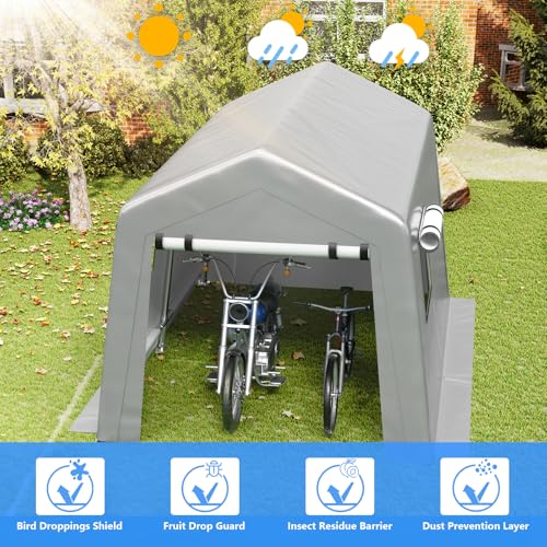 8x10 ft Carport Heavy Duty Tent with Roll