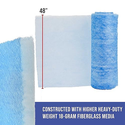 Elite Paint Spray Booth Exhaust Filter Roll 48" x 100'