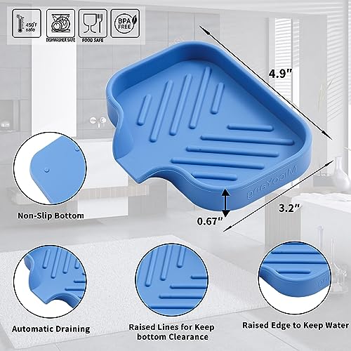 Silicone Soap Dish with Drain Spout
